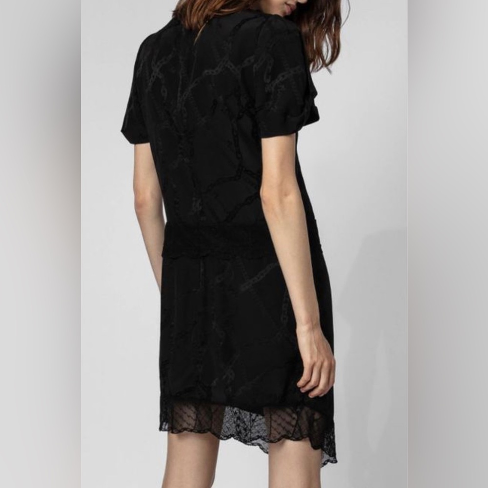 Zadig & Voltaire Roberts Jac Chain Dress- Black - Picture 3 of 6